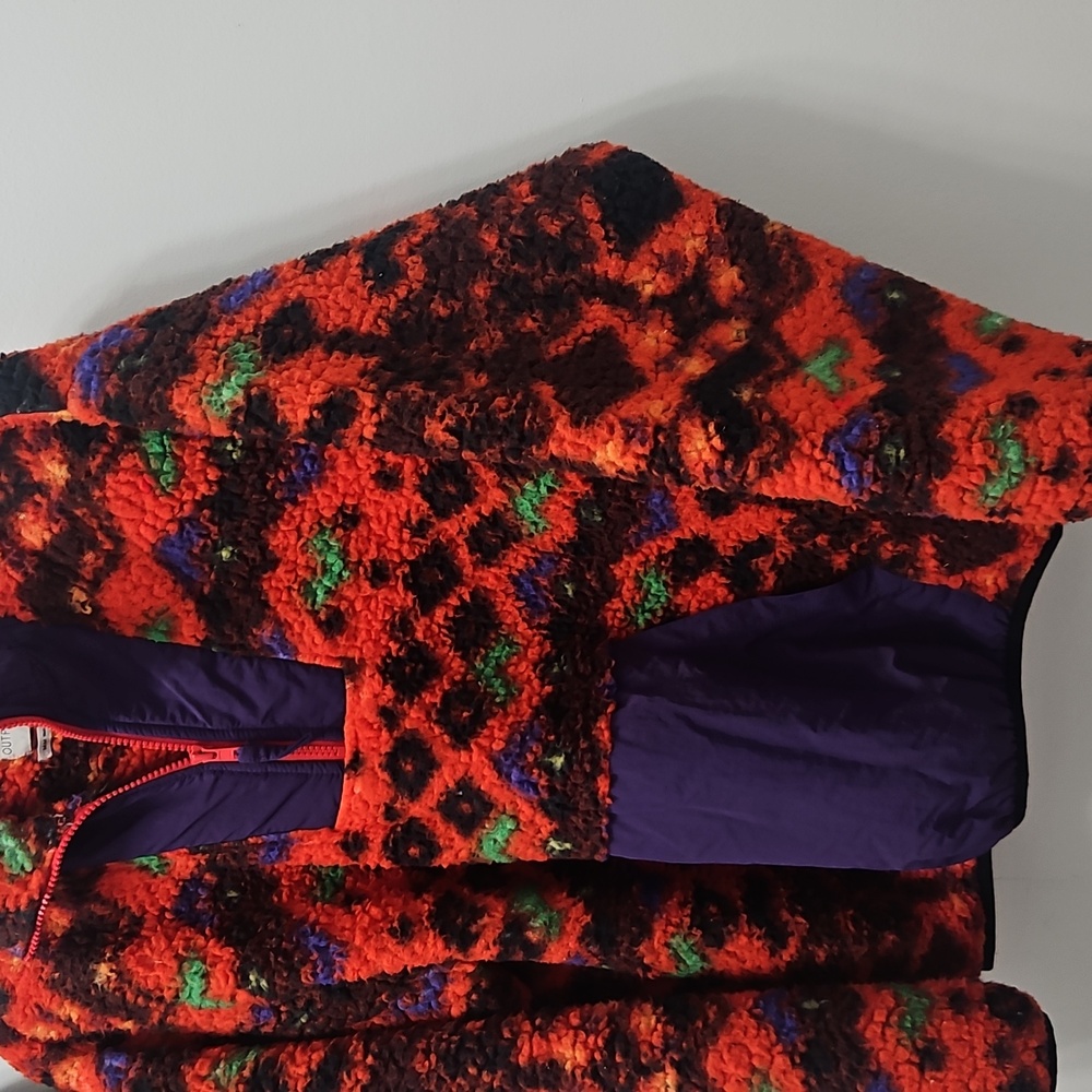 Urban Outfitters Multicolor Fleece with Purple Zipper - Picture 3 of 7